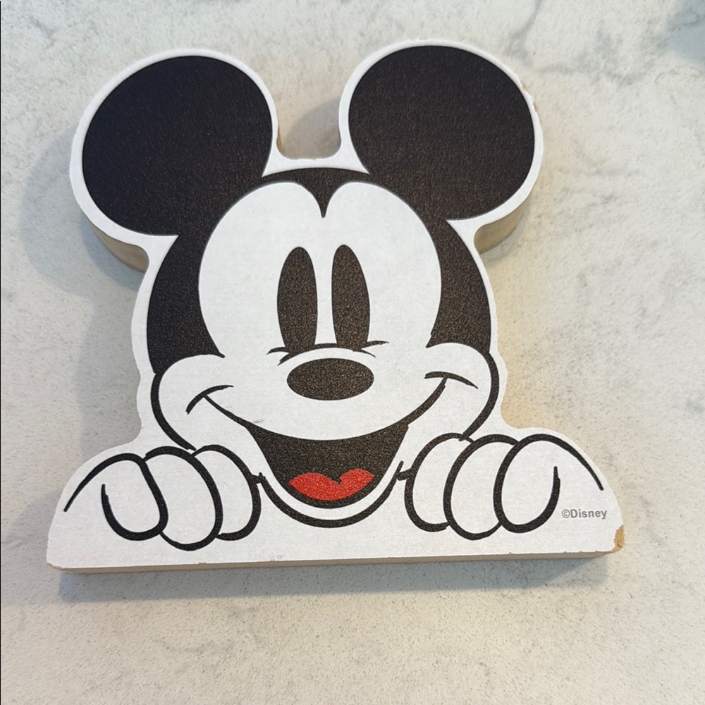 Disney Mickey Mouse Smiling Coaster - Black, White, Red
